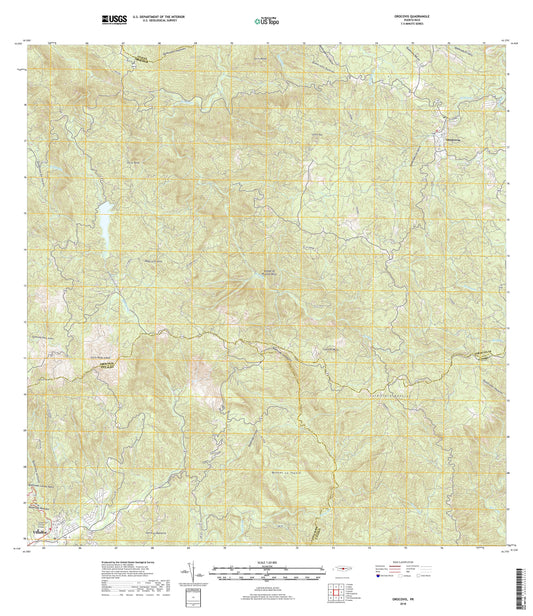 Orocovis Puerto Rico US Topo Map Image