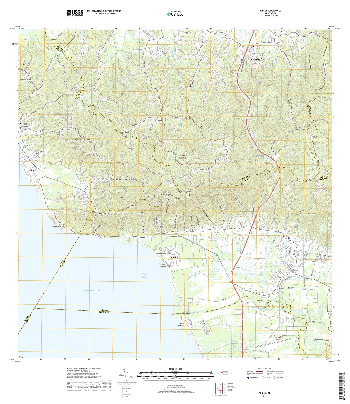 Rincon Puerto Rico US Topo Map Image