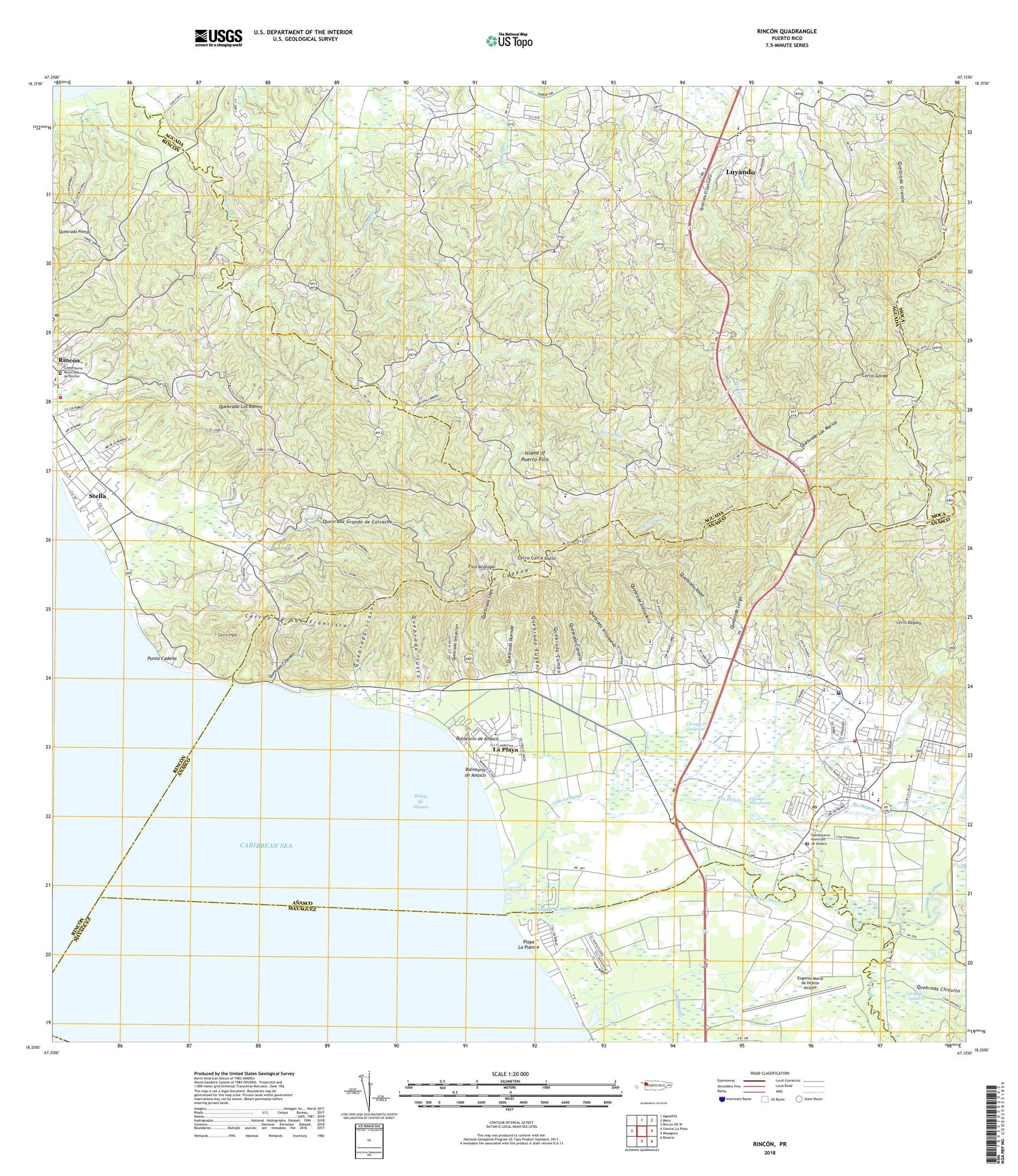 Rincon Puerto Rico US Topo Map Image