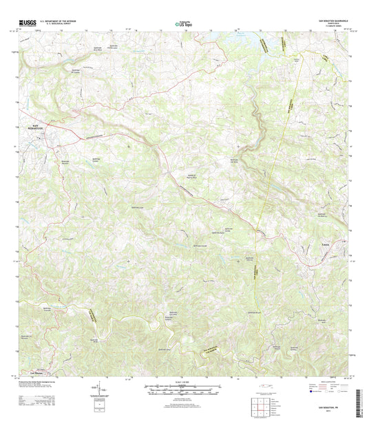 San Sebastian Puerto Rico US Topo Map Image