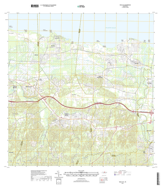 Vega Alta Puerto Rico US Topo Map Image