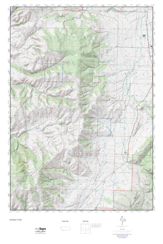 Philipsburg MyTopo Explorer Series Map Image