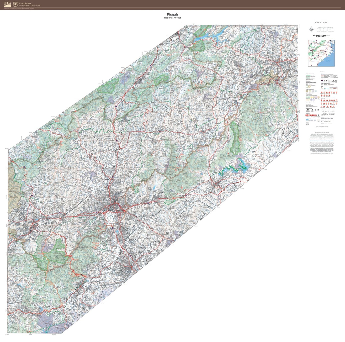 Pisgah National Forest Map