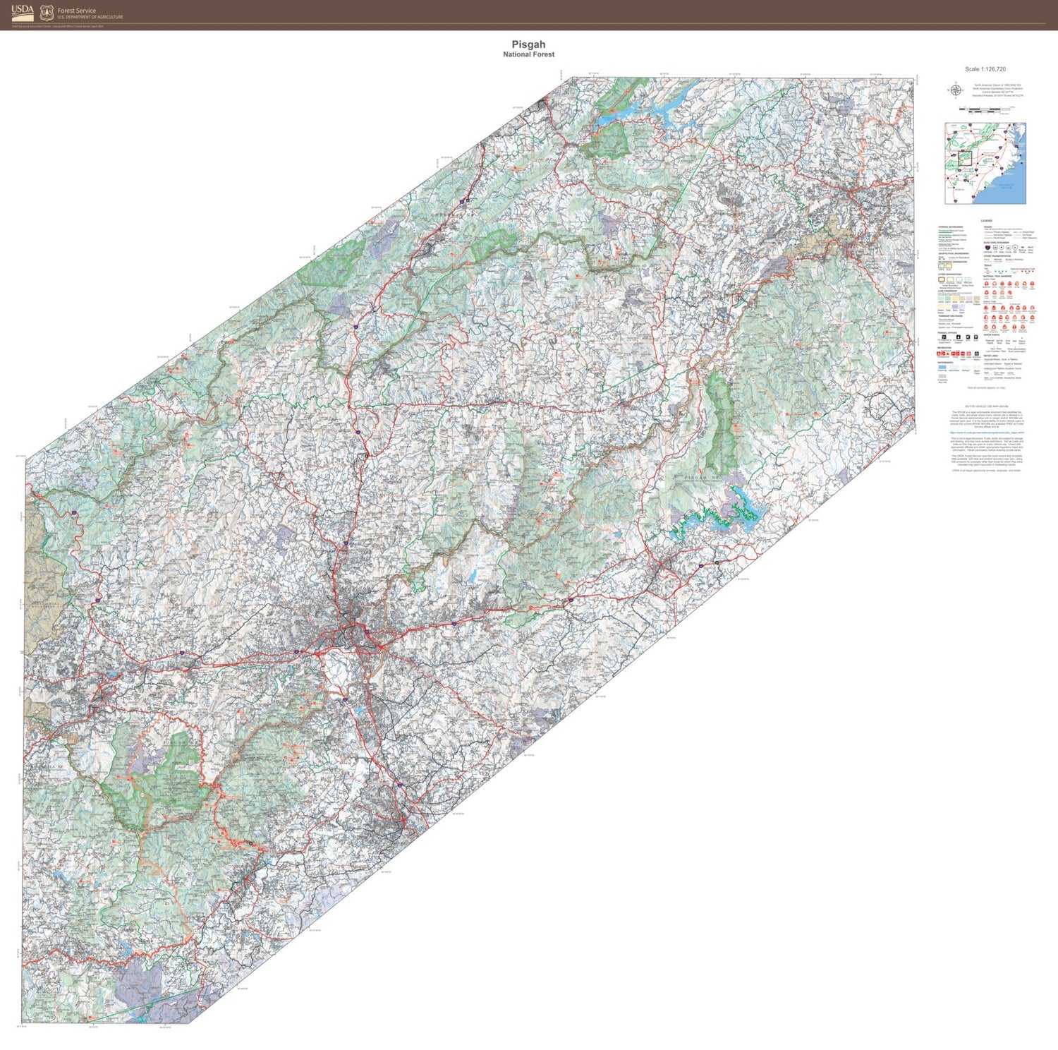 Pisgah National Forest Map