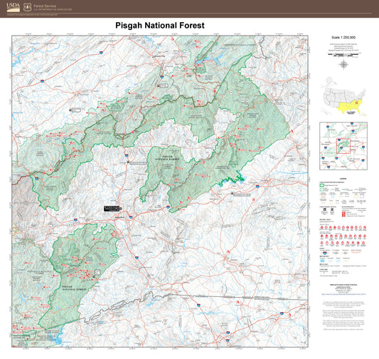 Pisgah National Forest Map