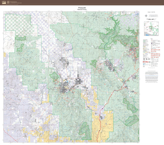 Prescott National Forest Map