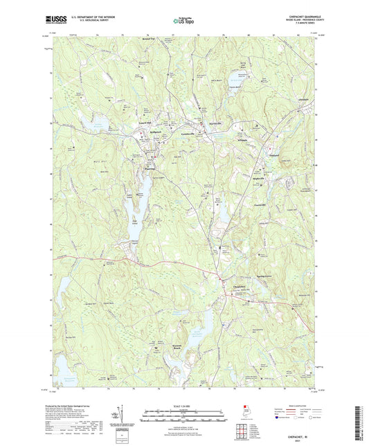 Chepachet Rhode Island US Topo Map Image
