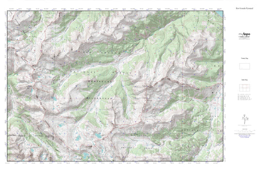 Rio Grande Pyramid MyTopo Explorer Series Map Image