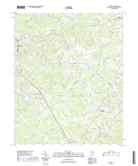 Antioch South Carolina US Topo Map Image