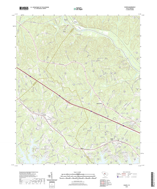 Chapin South Carolina US Topo Map Image