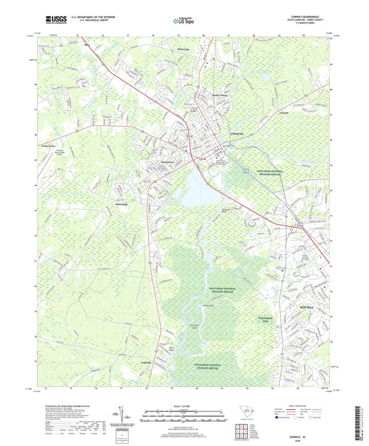 Conway South Carolina US Topo Map Image
