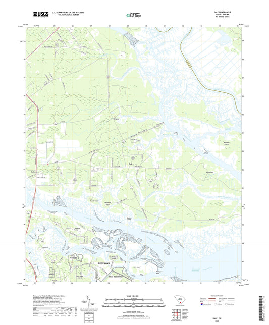 Dale South Carolina US Topo Map Image