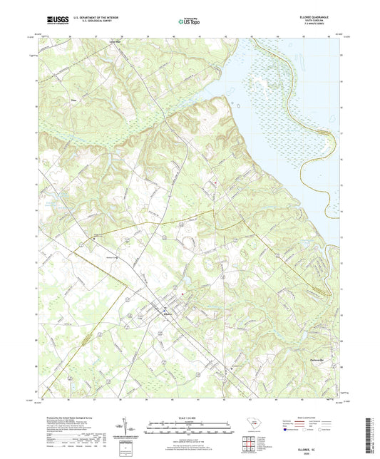 Elloree South Carolina US Topo Map Image