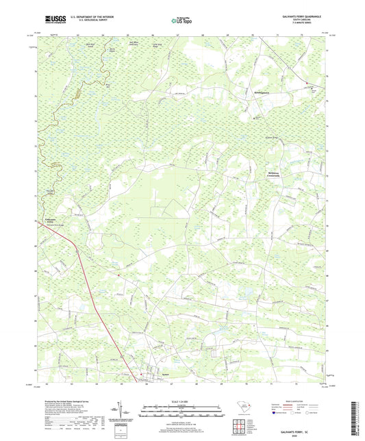 Galivants Ferry South Carolina US Topo Map Image