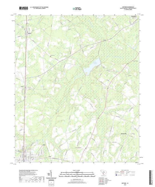 Gifford South Carolina US Topo Map Image
