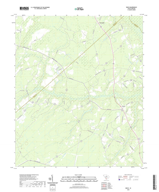 Grays South Carolina US Topo Map Image