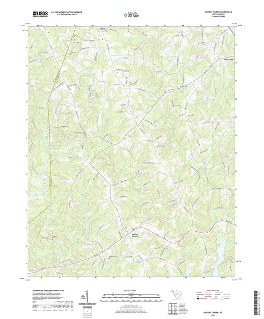 Hickory Tavern South Carolina US Topo Map Image