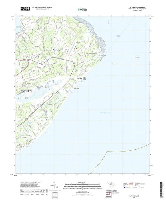 Hilton Head South Carolina US Topo Map Image