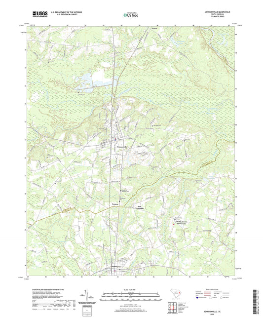 Johnsonville South Carolina US Topo Map Image