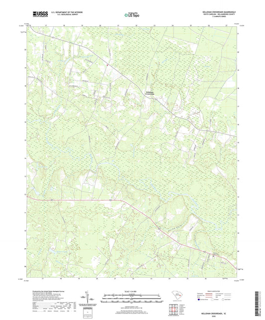 Kellehan Crossroads South Carolina US Topo Map Image