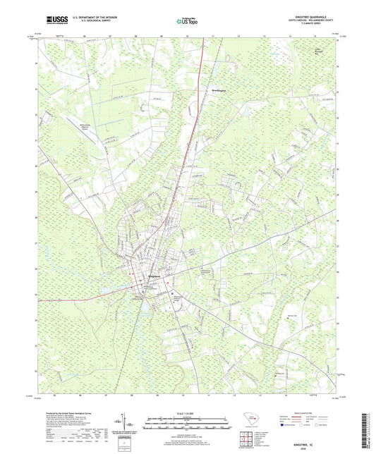 Kingstree South Carolina US Topo Map Image