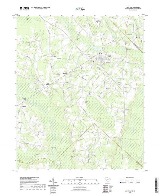 Lake View South Carolina US Topo Map Image