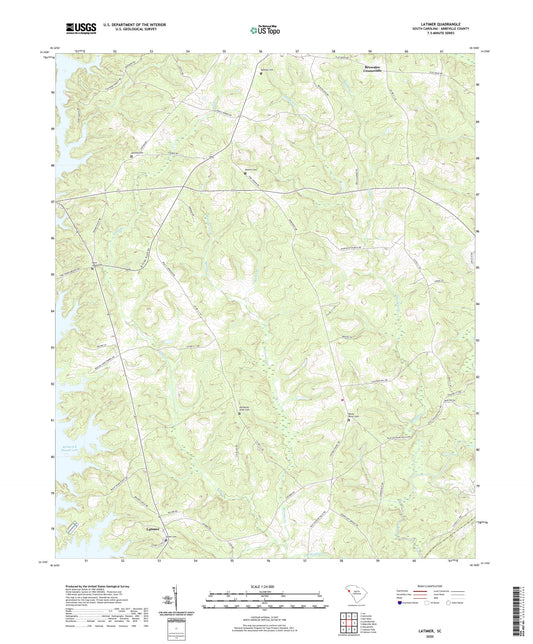 Latimer South Carolina US Topo Map Image