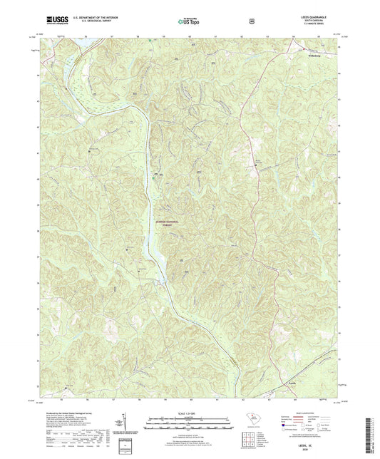 Leeds South Carolina US Topo Map Image