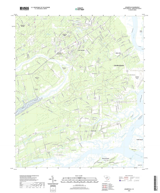 Legareville South Carolina US Topo Map Image