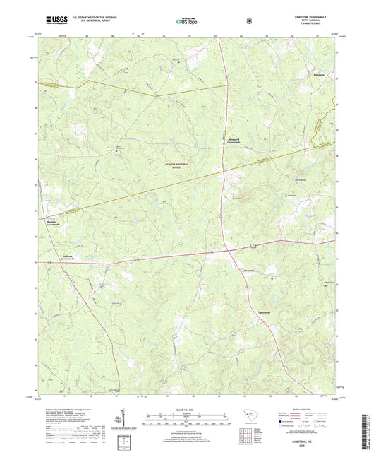 Limestone South Carolina US Topo Map Image