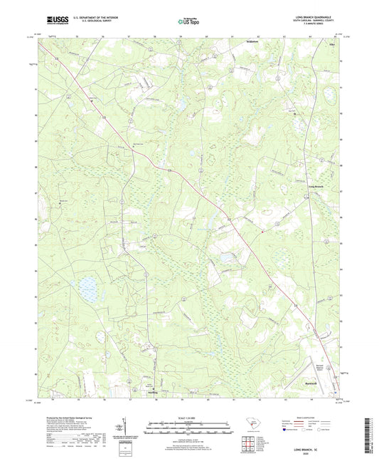 Long Branch South Carolina US Topo Map Image