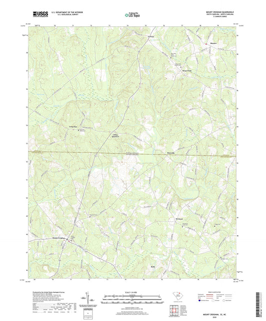 Mount Croghan South Carolina US Topo Map Image