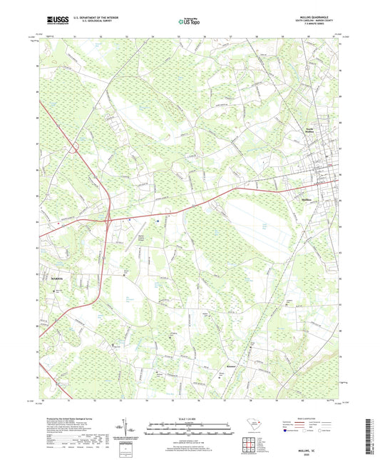 Mullins South Carolina US Topo Map Image