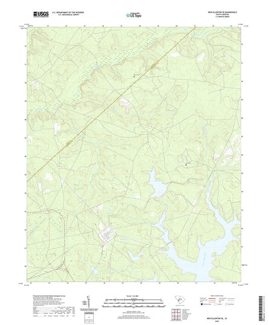 New Ellenton SE South Carolina US Topo Map Image