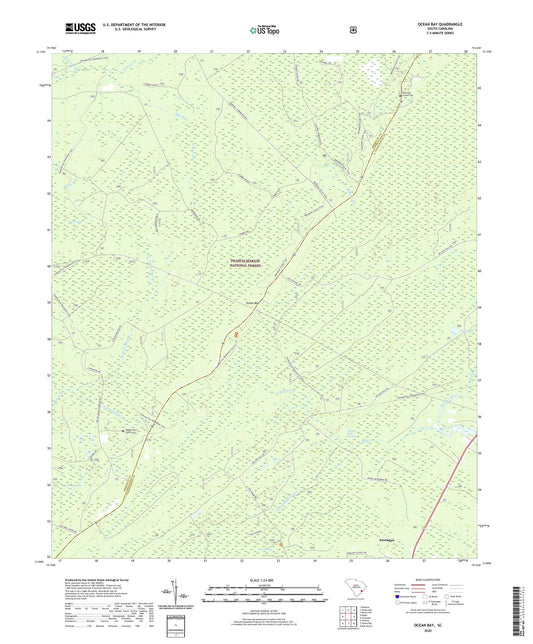 Ocean Bay South Carolina US Topo Map Image