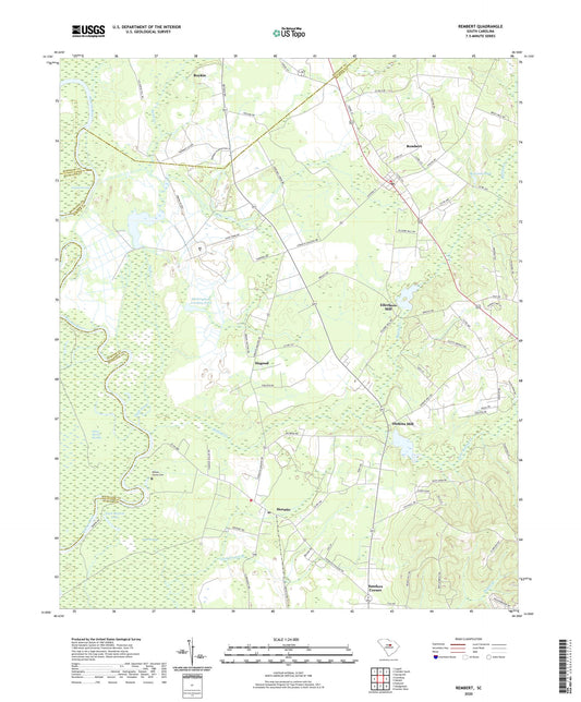 Rembert South Carolina US Topo Map Image