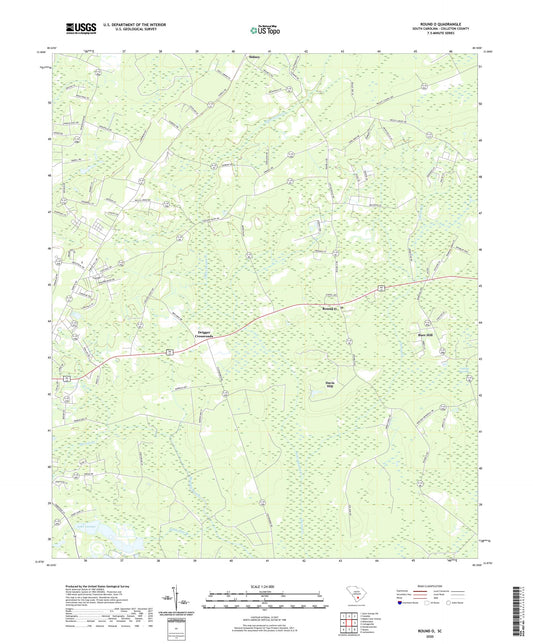 Round O South Carolina US Topo Map Image