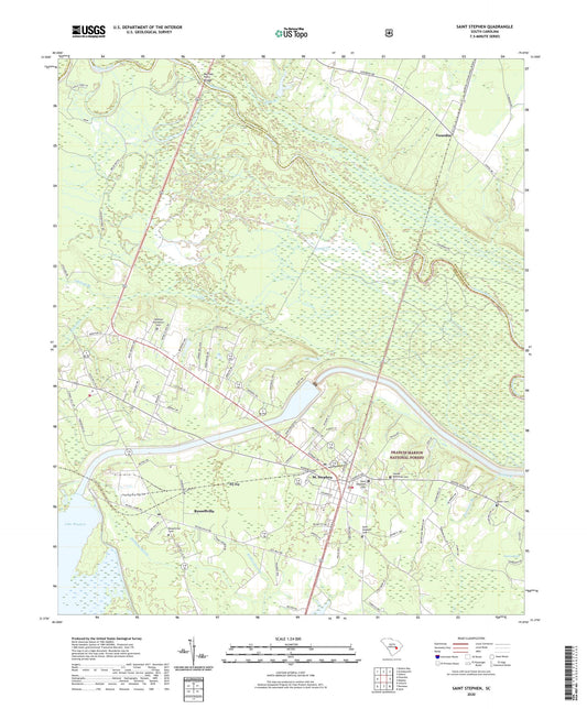 Saint Stephen South Carolina US Topo Map Image