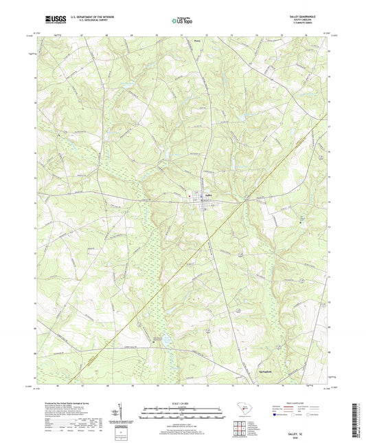 Salley South Carolina US Topo Map Image