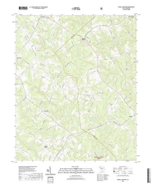Shoals Junction South Carolina US Topo Map Image