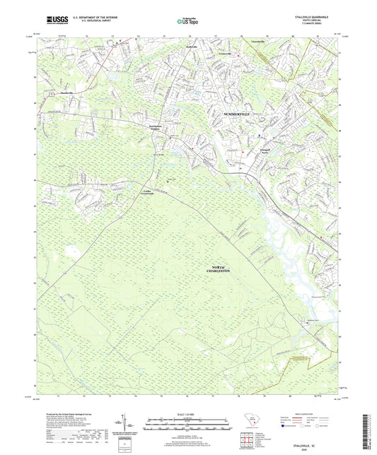 Stallsville South Carolina US Topo Map Image