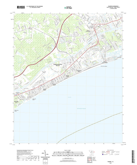 Wampee South Carolina US Topo Map Image