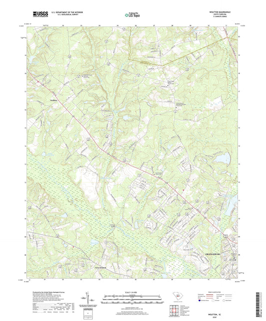 Wolfton South Carolina US Topo Map Image