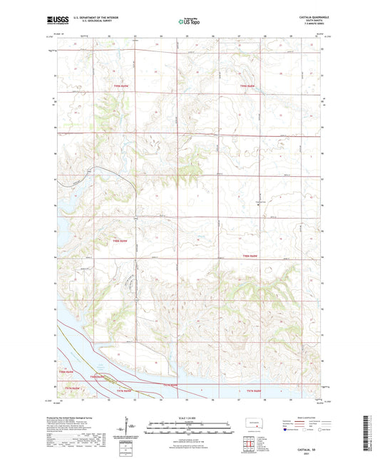 Castalia South Dakota US Topo Map Image