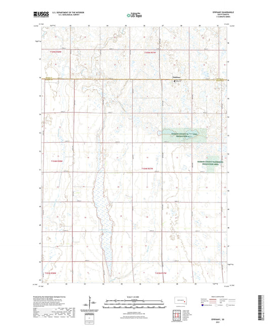 Epiphany South Dakota US Topo Map Image