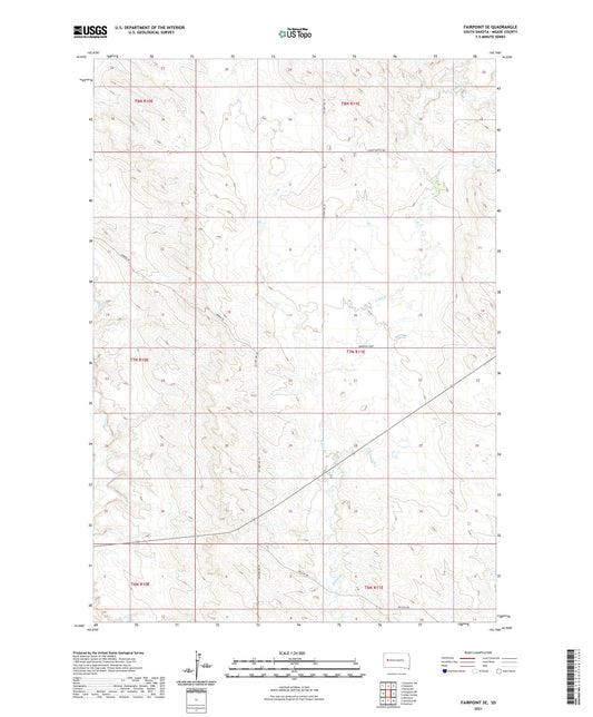 Fairpoint SE South Dakota US Topo Map Image