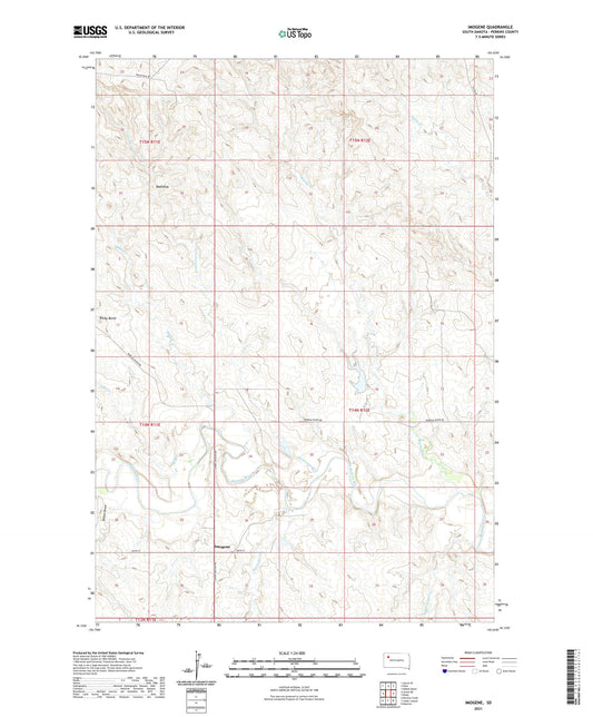 Imogene South Dakota US Topo Map Image