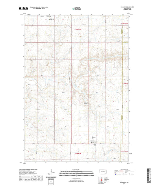 Kranzburg South Dakota US Topo Map Image