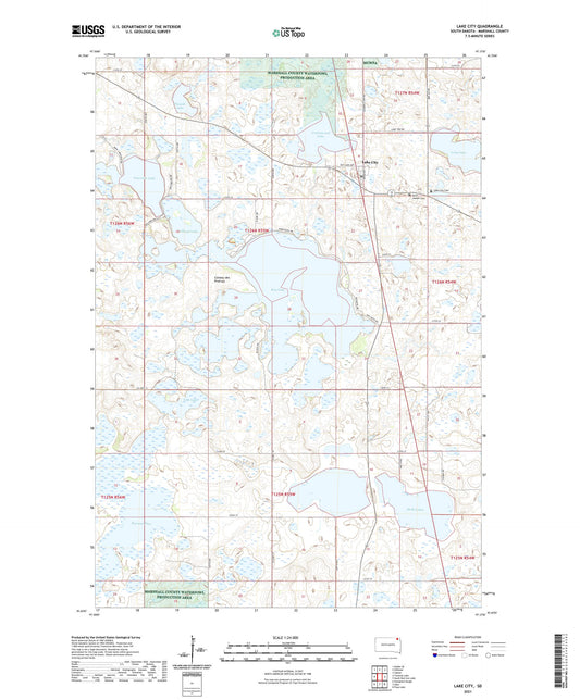 Lake City South Dakota US Topo Map Image