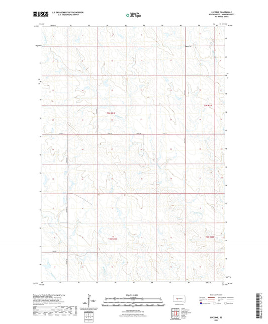 Lucerne South Dakota US Topo Map Image